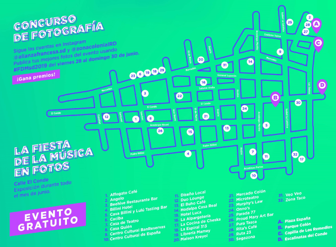 fiesta de la musica mapa